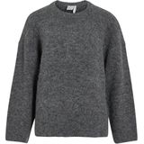 Rouge Edit Dames trui grijs (Maat: M) - Mélange - Halslijn: Ronde hals,