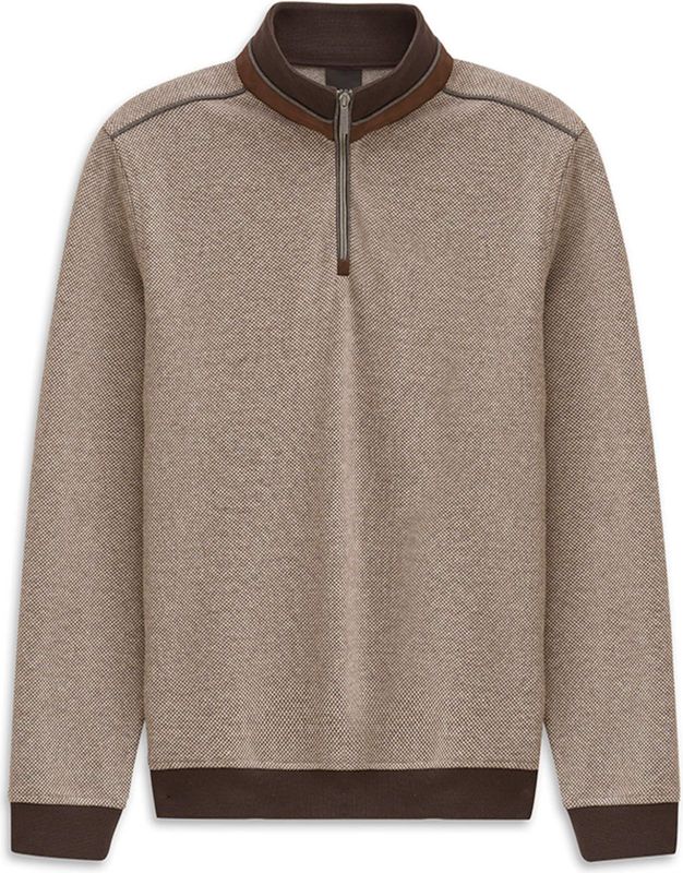 bugatti - Trui - Bruin - Knitwear - Lange Mouw