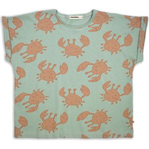 Ammehoela T-shirt groen (Maat: 92) - Halslijn: Ronde hals,