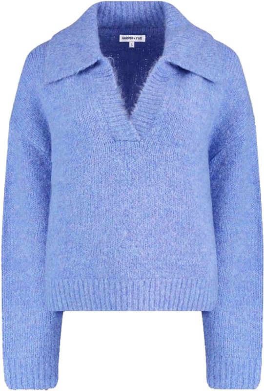 Harper & Yve - MOLLIE-JU - Trui - Lichtblauw - Gebreide truien