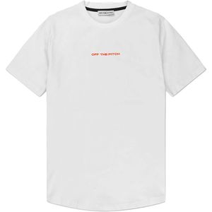 Off The Pitch T-shirt ecru (Maat: M) - Tekst - Halslijn: Ronde hals,