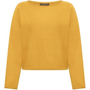 Betty Barclay Dames trui geel (Maat: 36) - Effen - Halslijn: Ronde hals,