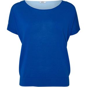 Kyra Trui blauw (Maat: XL) - Colorblocking - Halslijn: Ronde hals,