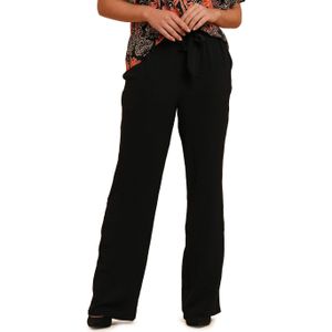 Geisha Pants crinkle broek zwart (Maat: S)