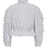 Co'Couture - Sanna CC Ruffle Smock Blouse - Wit - Dames