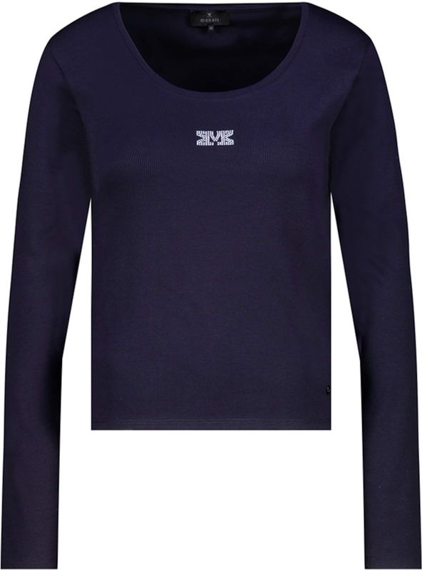 Monari - T-shirt - Marine - Strassdetail
