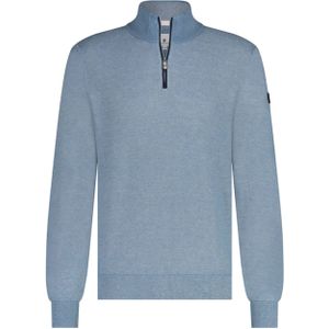 State of Art Trui blauw (Maat: XL) - Effen - Halslijn: Opstaande kraag,