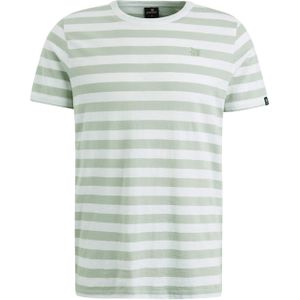 Vanguard T-shirt groen (Maat: 2XL) - Streep - Halslijn: Ronde hals,