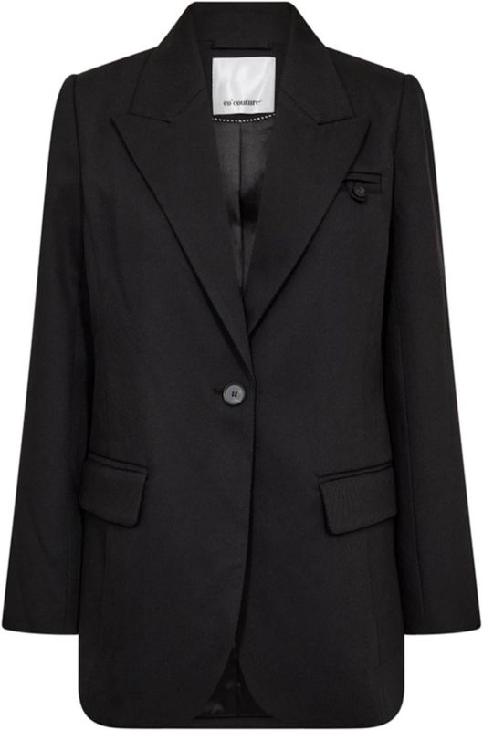 Co'Couture Dames blazer zwart (Maat: XS) - Effen