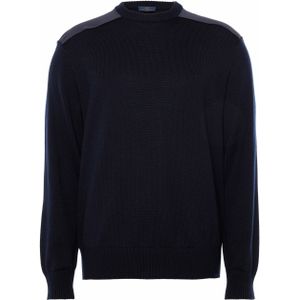 Paul & Shark Trui blauw (Maat: L) - Effen - Halslijn: Ronde hals,