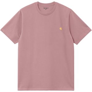 Carhartt WIP T-shirt roze (Maat: XS) - Effen - Halslijn: Ronde hals,