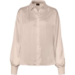 Desoto Dames blouse roze (Maat: 36) - Effen - Halslijn: Polokraag,