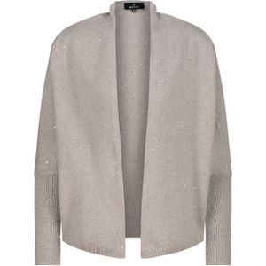 monari - Gebreid Vest - Greige - Knitwear - Lange Mouw