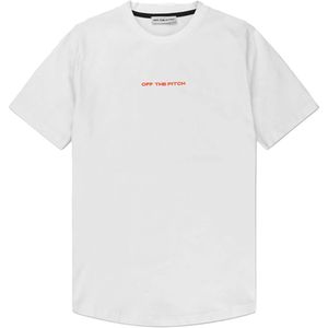 Off The Pitch T-shirt ecru (Maat: XL) - Tekst - Halslijn: Ronde hals,