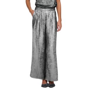 Only ONLLIDA LOOSE PANT zilver (Maat: M) - Glitter