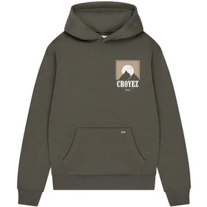 Croyez homme Heren hoodie groen (Maat: XL) - Fotoprint - Halslijn: Capuchon,