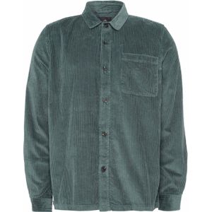 Groen corduroy hemd - Regular fit
