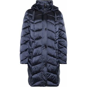 Barbara Lebek Dames jas blauw (Maat: 50) - Effen