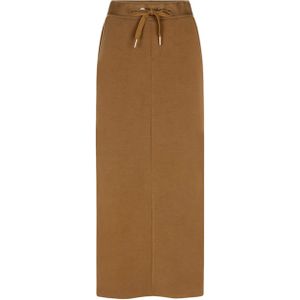 Esqualo - Effen - Dames Rok - Beige - Midi