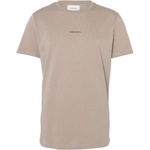 Pure Path T-shirt beige (Maat: 2XL) - Effen - Halslijn: Ronde hals,