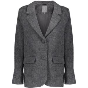 Geisha Blazer grijs (Maat: S) - Effen
