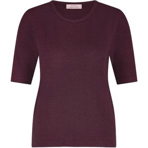 Studio Anneloes - Felica - Pullover - Bordeaux - Effen - Ronde Halslijn