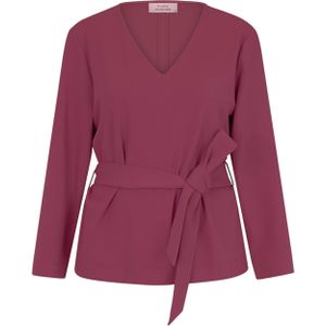 Studio Anneloes Dames blouse roze (Maat: XS) - Effen - Halslijn: V-hals,
