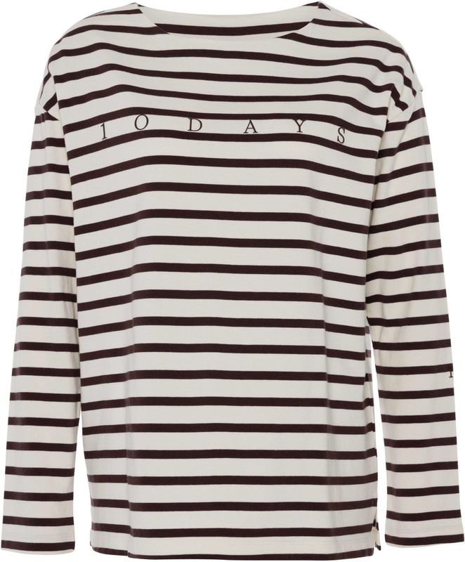 10Days Shirt  ecru / cognac