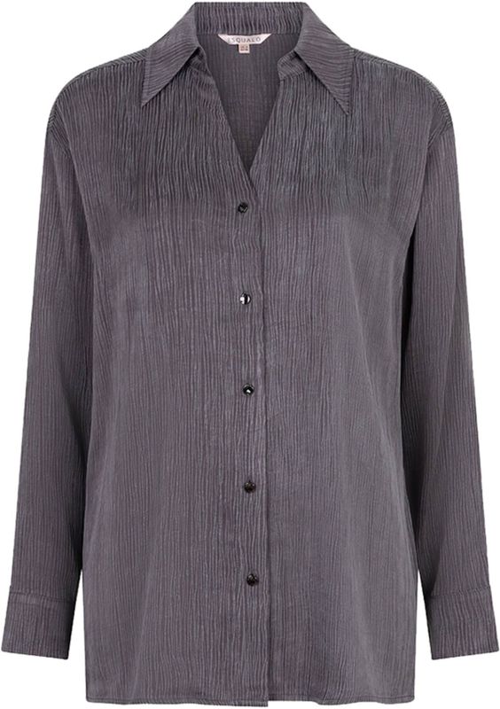 Esqualo - Blouse Crinkle - Antraciet - Dames