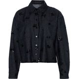 Luisa Cerano - Sequin Denim Shirt - Grijs - Dames