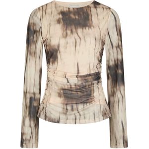 Neo Noir Top bruin (Maat: 36) - Halslijn: Ronde hals,