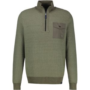 Lerros - Gebreide Trui - Nordic Olive - 100% Katoen - Regular Fit