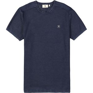 Garcia T-shirt blauw (Maat: S) - Effen - Halslijn: Ronde hals,