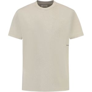Pure Path T-shirt beige (Maat: S) - Effen - Halslijn: Ronde hals,