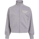 Rouge Edit Dames vest grijs (Maat: M) - Mélange - Halslijn: Opstaande kraag,