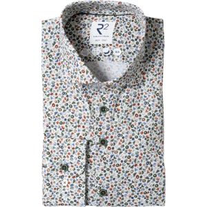 R2 Amsterdam Overhemd extra lange mouw multicolor (Maat: 39)