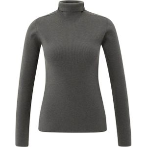 YAYA - 01-000517-510 - T-shirt - Midden Grijs - Lange Mouw