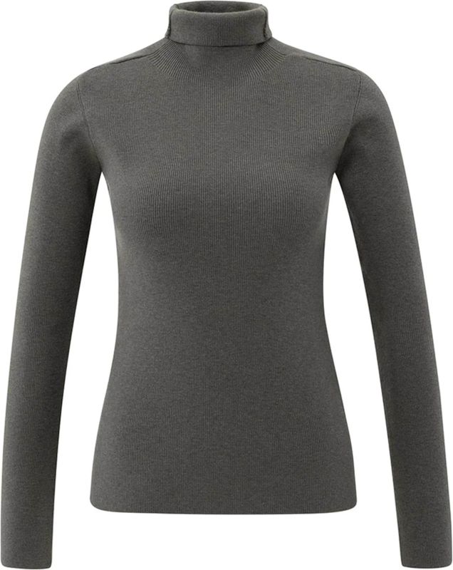 YAYA - 01-000517-510 - T-shirt - Midden Grijs - Lange Mouw