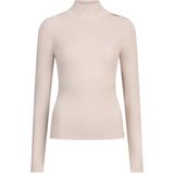 Josh V - Loua Top - Light Ecru - Fijngebreide Top - Lange Mouwen