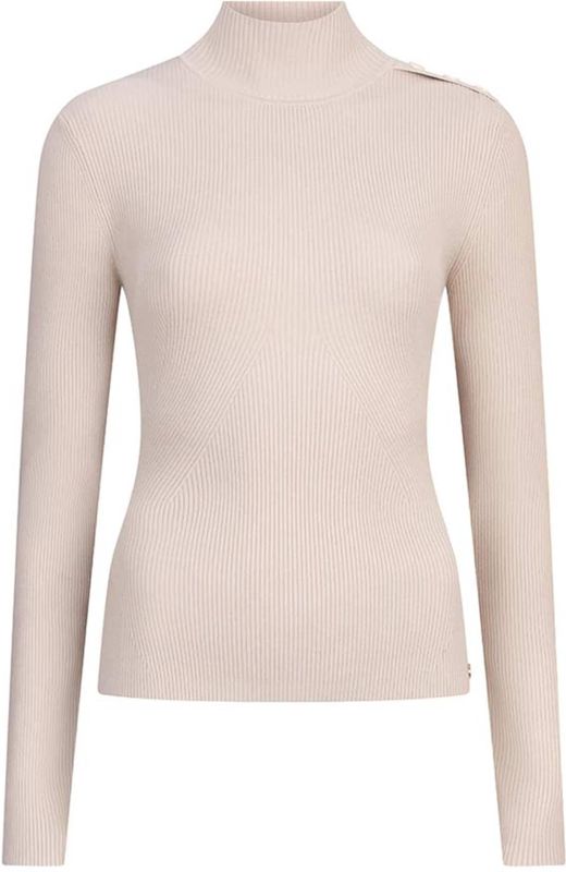 Josh V - Loua Top - Light Ecru - Fijngebreide Top - Lange Mouwen