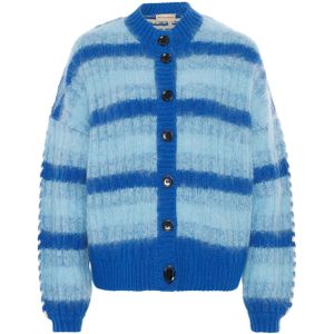 Stella Nova Vest blauw (Maat: XS) - Streep - Halslijn: Ronde hals,