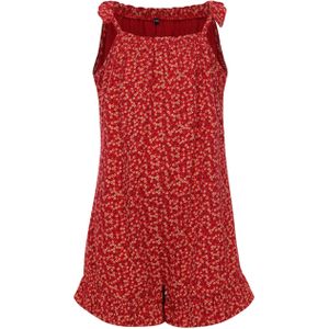 Looxs Little jumpsuit rood (Maat: 92) - Bloemen