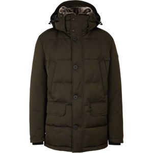 Strellson - Lange Jas - Heren - Recht Model - Klepzakken - Opstaande Kraag - Knoopsluiting