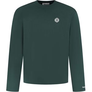 Pure Path Heren trui groen (Maat: XS) - Logo - Halslijn: Ronde hals,