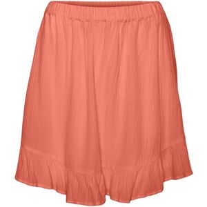 Vero moda VMSVELLA H/W SHORT SKORT WVN EXP GA korte broek oranje (Maat: XL) - Effen