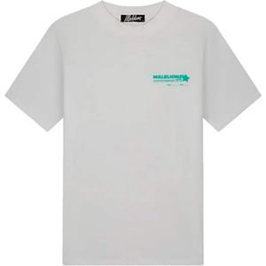 Malelions T-shirt wit (Maat: XL) - Fotoprint - Halslijn: Ronde hals,