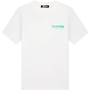 Malelions T-shirt wit (Maat: L) - Fotoprint - Halslijn: Ronde hals,