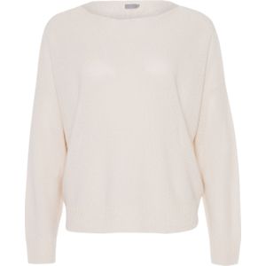 No man's land Sweater beige (Maat: M) - Effen - Halslijn: Boothals,