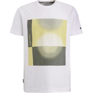 Cast Iron T-shirt wit (Maat: XL) - Fotoprint - Halslijn: Ronde hals,
