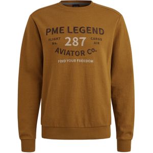 PME Legend - Trui - Bruin - Crewneck Interlock Light Sweat